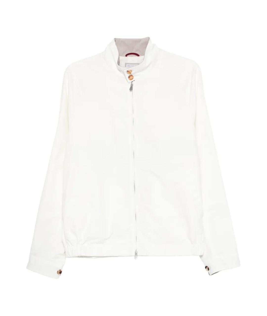 BRUNELLO CUCINELLI Белая хлопковая куртка, фото 1