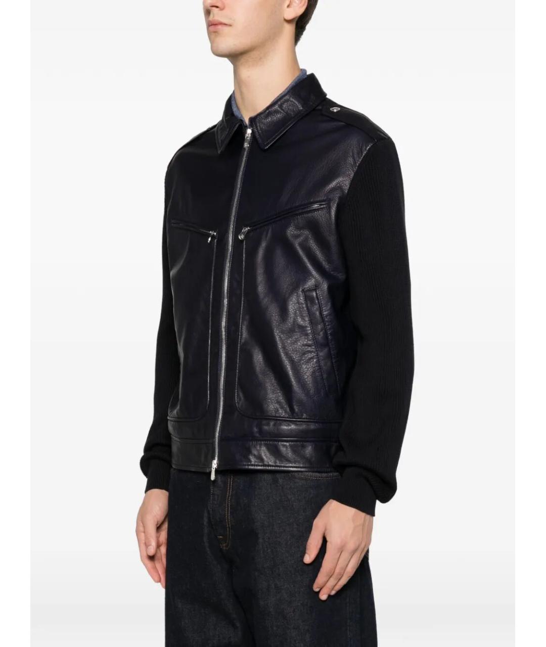 BRUNELLO CUCINELLI Черная кожаная куртка, фото 4