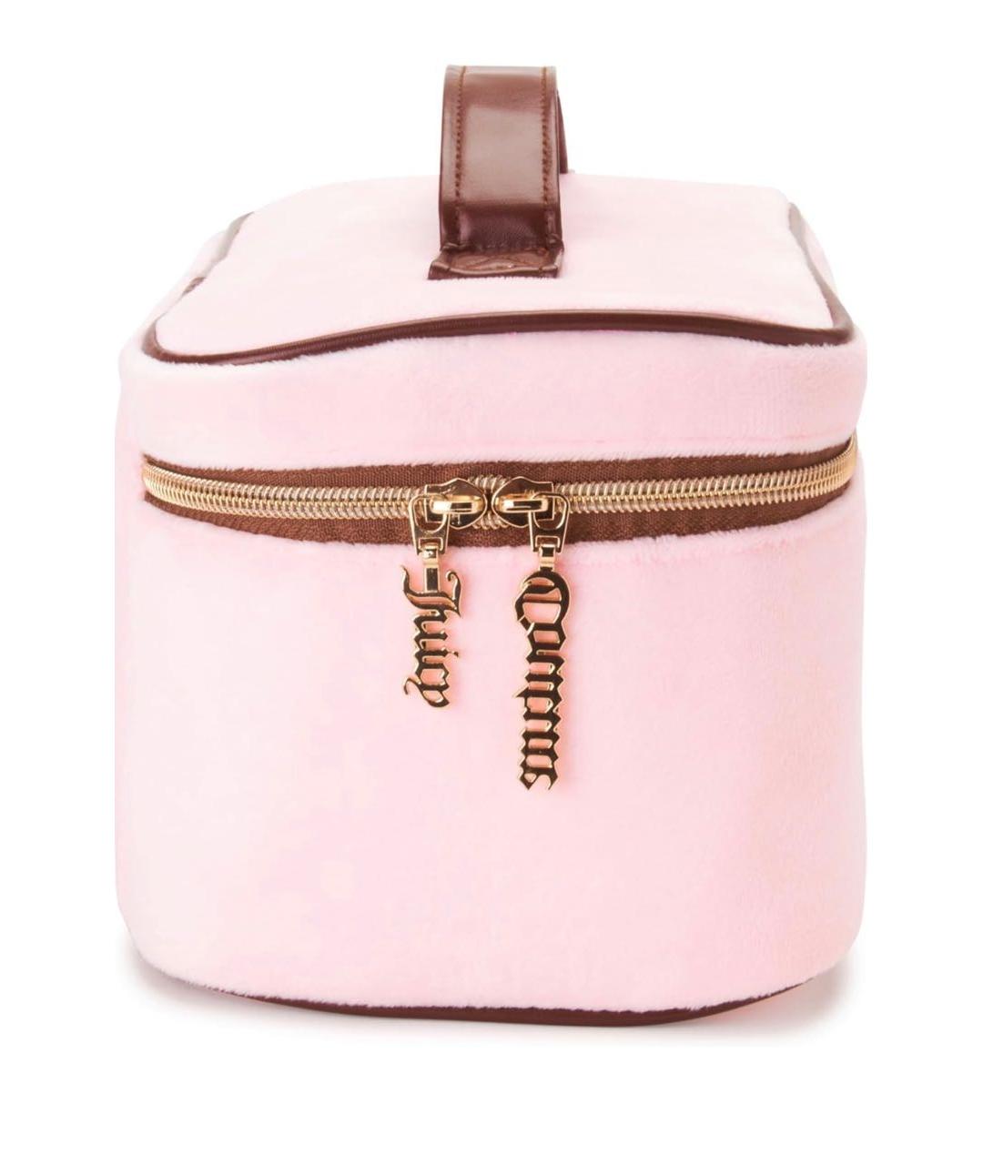 JUICY COUTURE Розовая синтетическая косметичка, фото 3