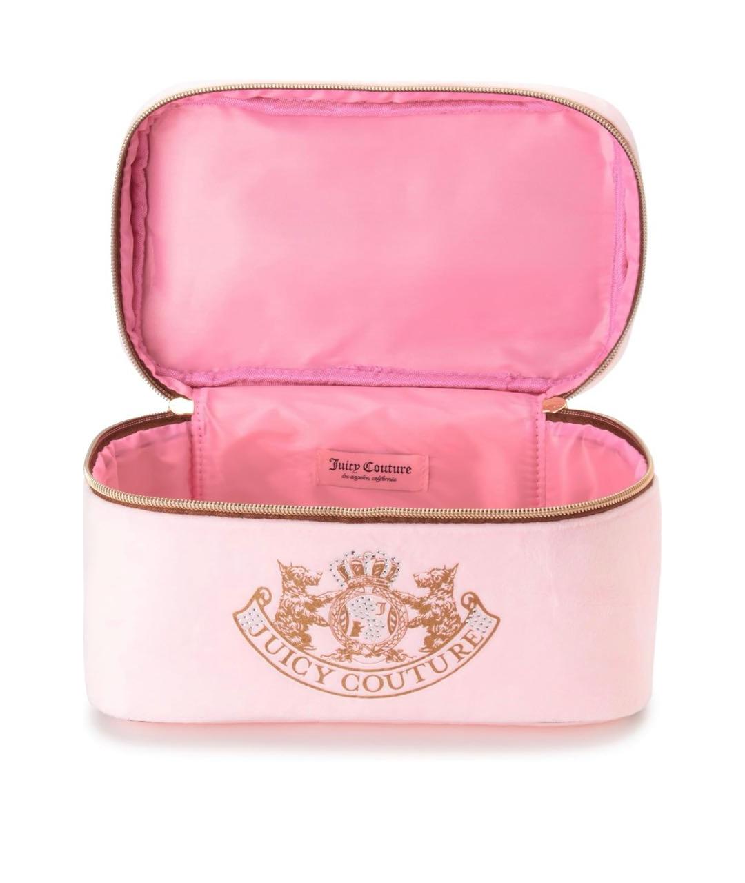 JUICY COUTURE Розовая синтетическая косметичка, фото 4