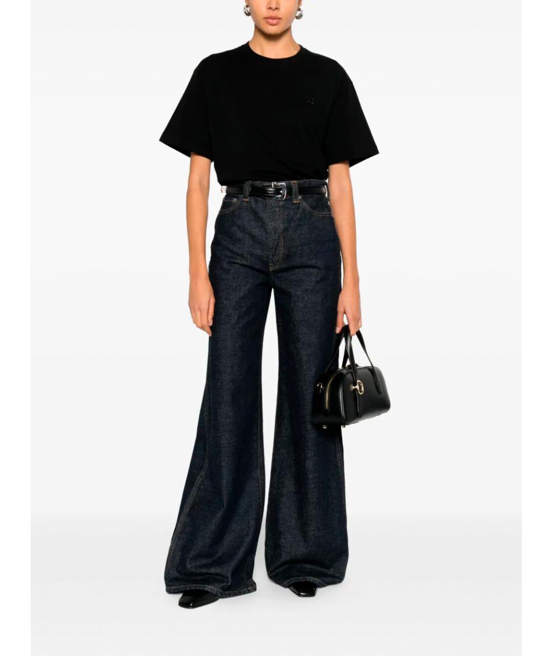 GUCCI Черная хлопковая футболка, фото 2