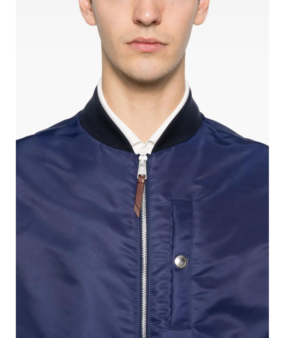 BRUNELLO CUCINELLI Синий полиамидовый жилет, фото 4