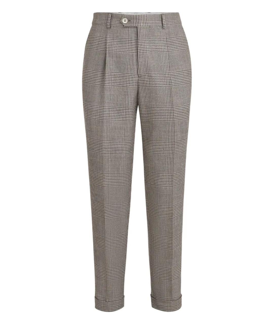 BRUNELLO CUCINELLI Шерстяные повседневные брюки, фото 1