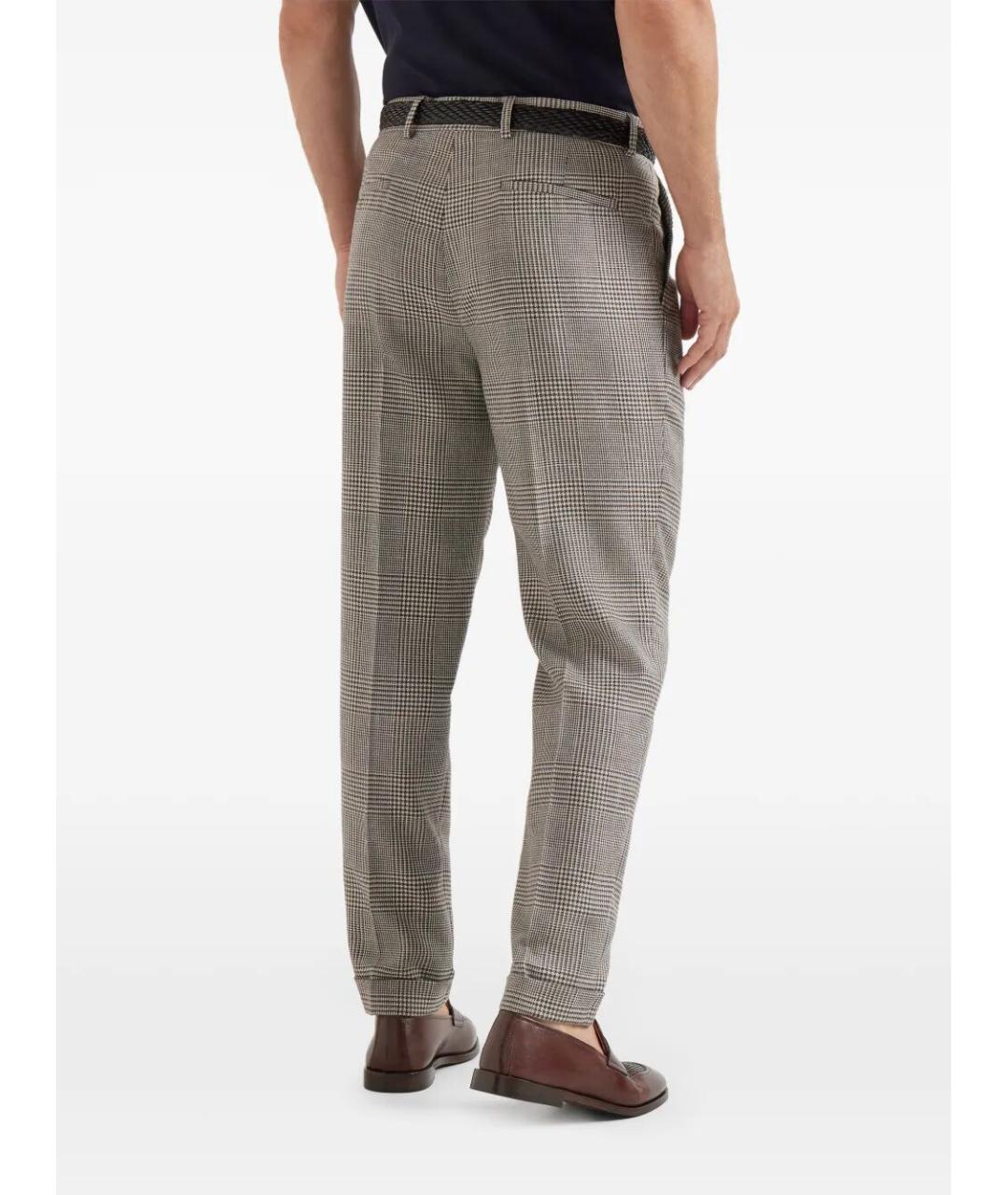 BRUNELLO CUCINELLI Шерстяные повседневные брюки, фото 5