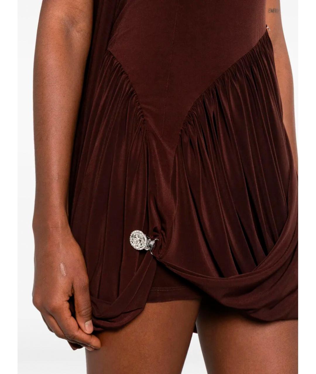 NISSA Коричневое полиэстеровое коктейльное платье, фото 5