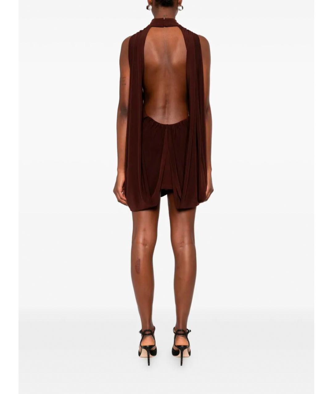 NISSA Коричневое полиэстеровое коктейльное платье, фото 4