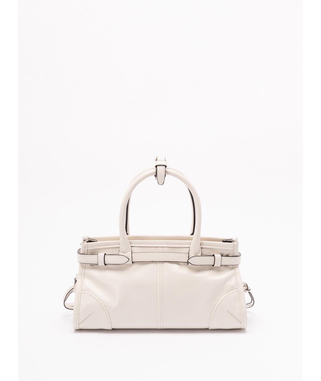 PRADA Белая кожаная сумка тоут, фото 2