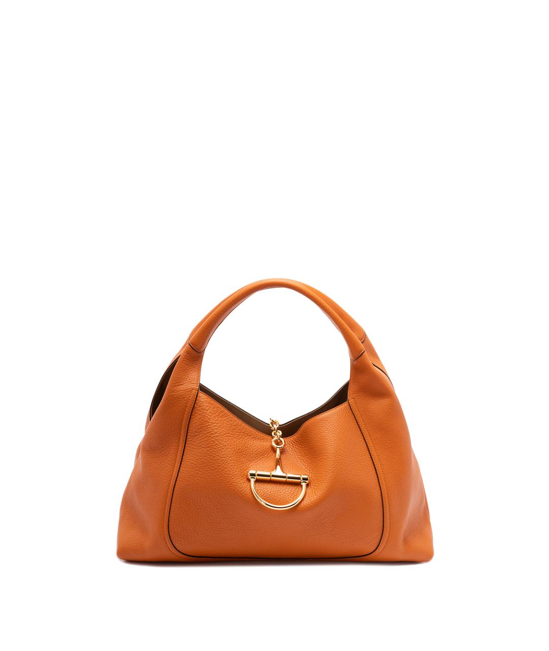 GUCCI Оранжевая кожаная сумка через плечо, фото 1