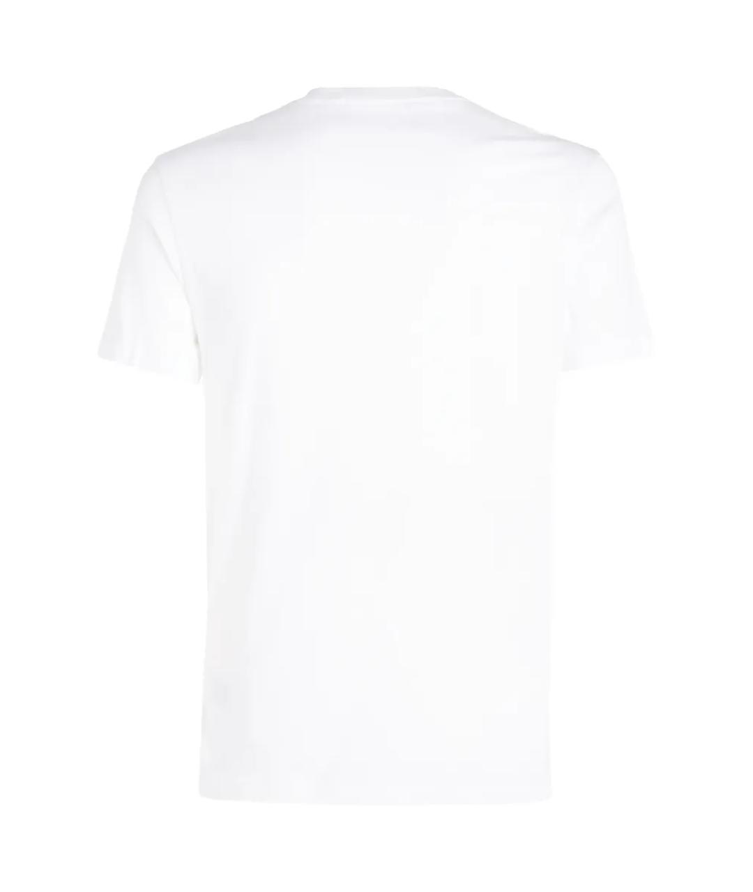 CALVIN KLEIN Белая хлопковая футболка, фото 2