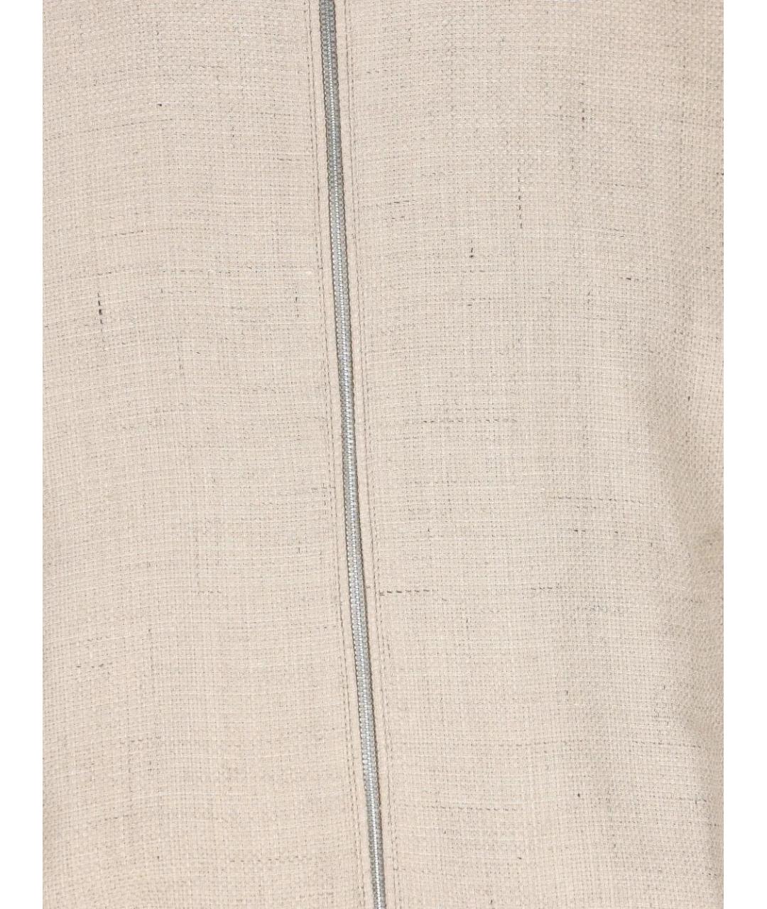 BRUNELLO CUCINELLI Бежевая шелковая куртка, фото 4