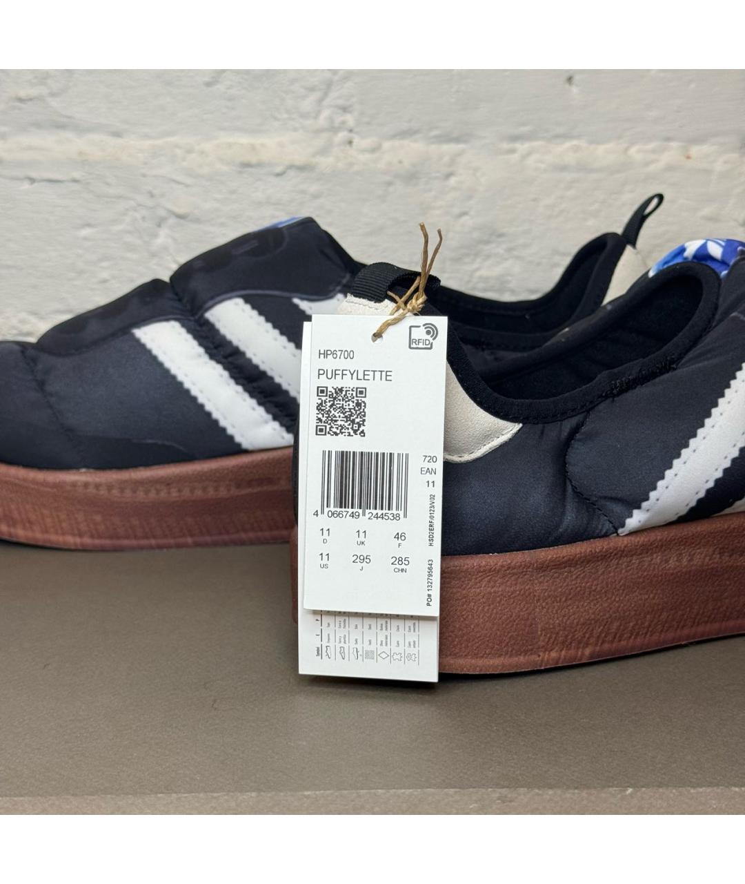 ADIDAS Черные синтетические низкие кроссовки / кеды, фото 7