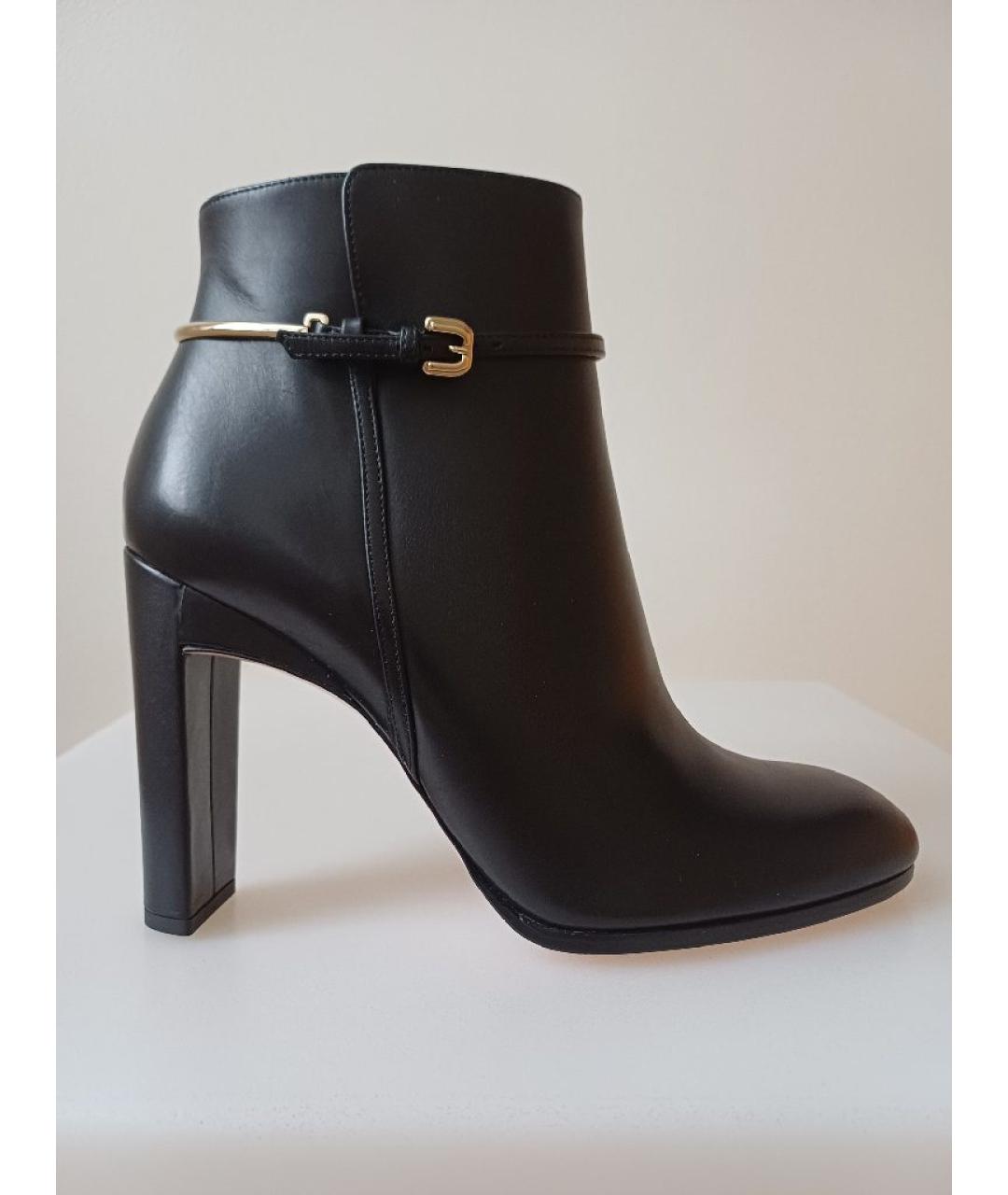 NINA RICCI Черные кожаные ботильоны, фото 10