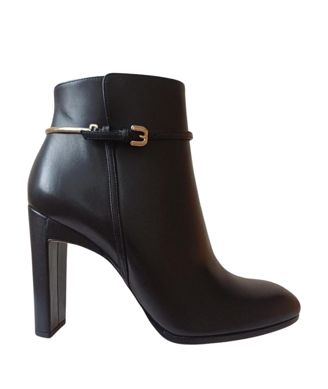 NINA RICCI Черные кожаные ботильоны, фото 1