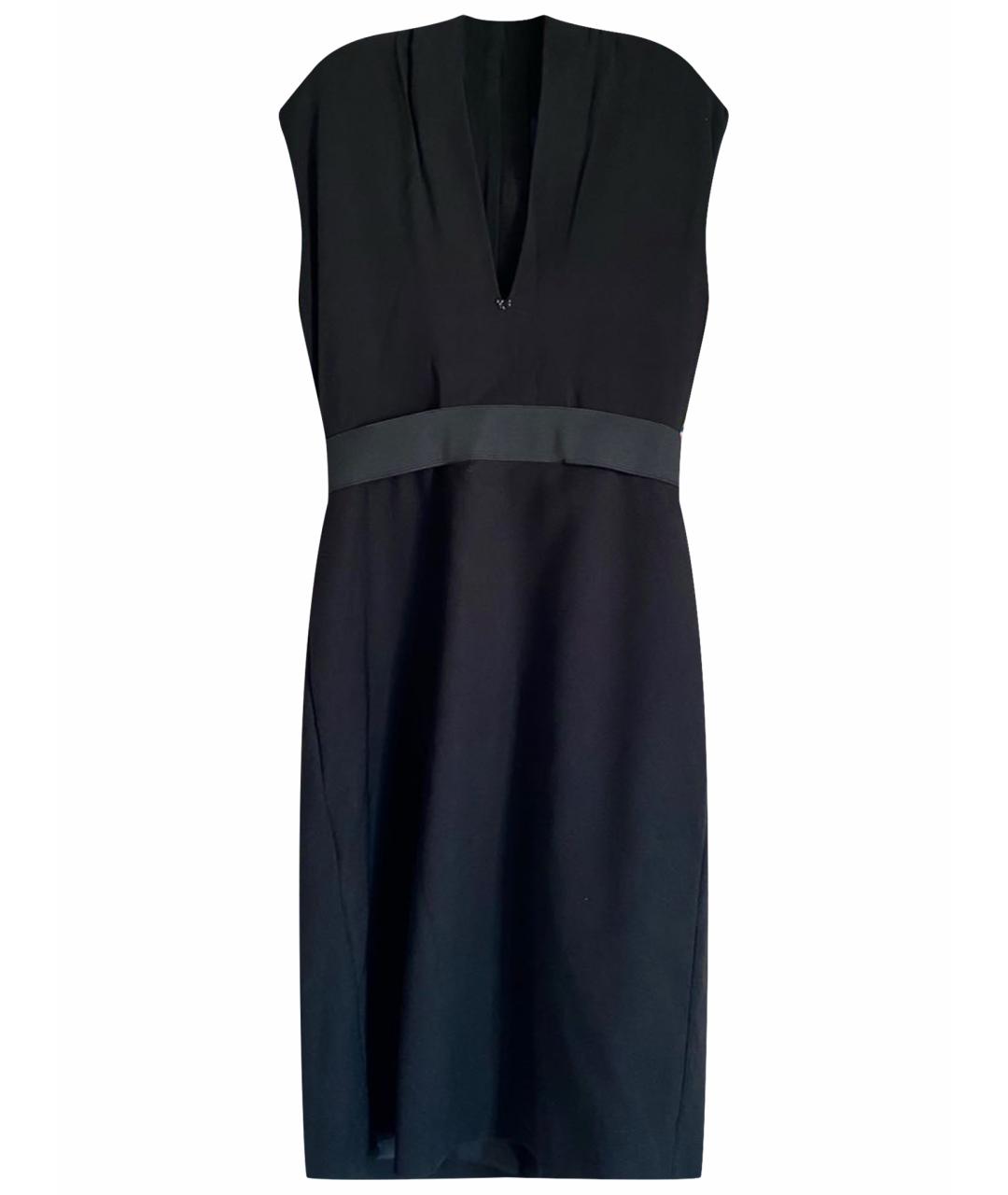 LANVIN Черное полиамидовое повседневное платье, фото 1