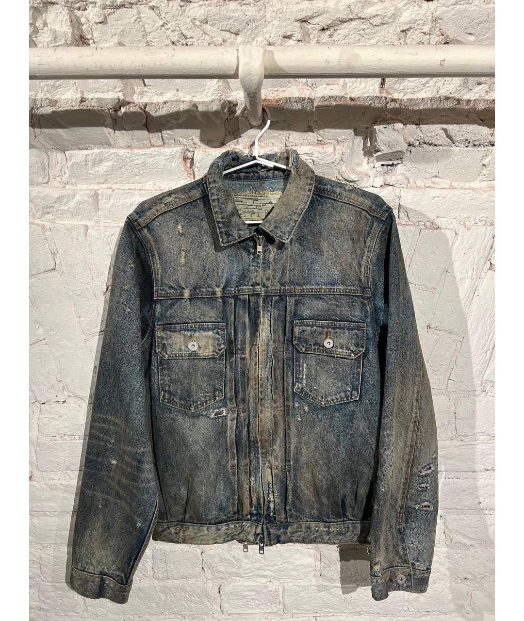 NO/FAITH STUDIOS Синяя деним куртка, фото 3