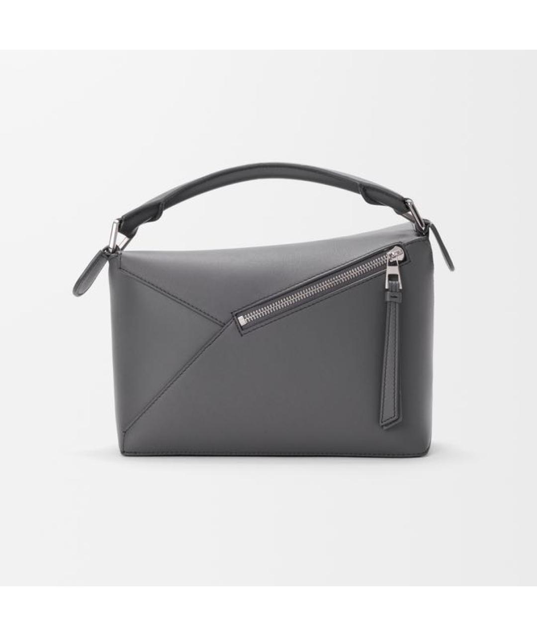 LOEWE Серая кожаная сумка через плечо, фото 4