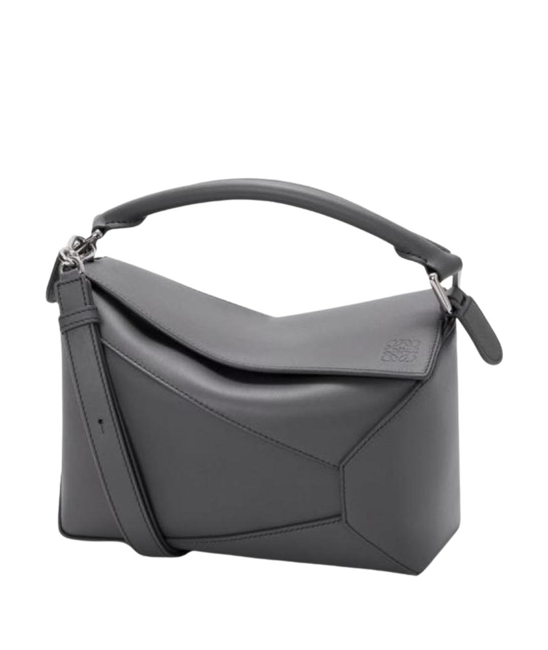 LOEWE Серая кожаная сумка через плечо, фото 1