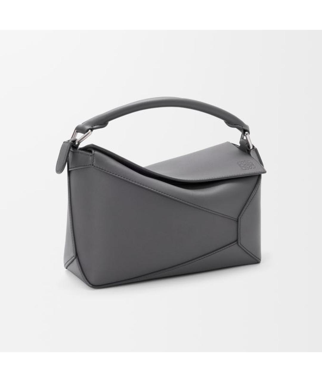 LOEWE Серая кожаная сумка через плечо, фото 2