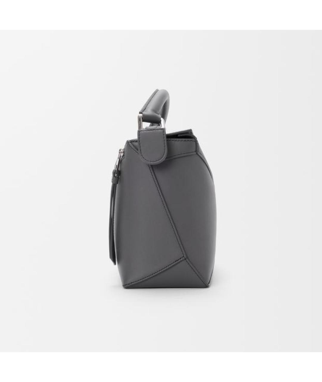 LOEWE Серая кожаная сумка через плечо, фото 3