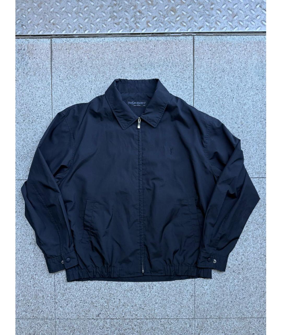 SAINT LAURENT Черная хлопковая куртка, фото 9