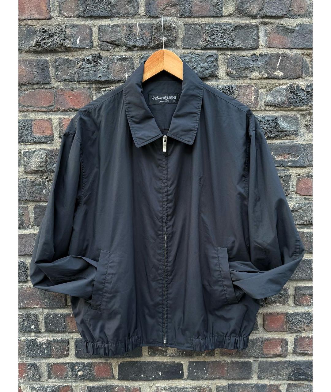 SAINT LAURENT Черная хлопковая куртка, фото 5