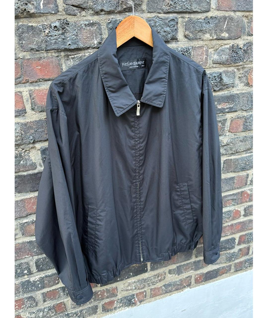 SAINT LAURENT Черная хлопковая куртка, фото 4