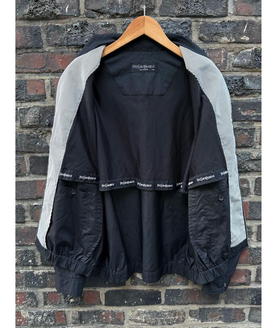 SAINT LAURENT Черная хлопковая куртка, фото 7