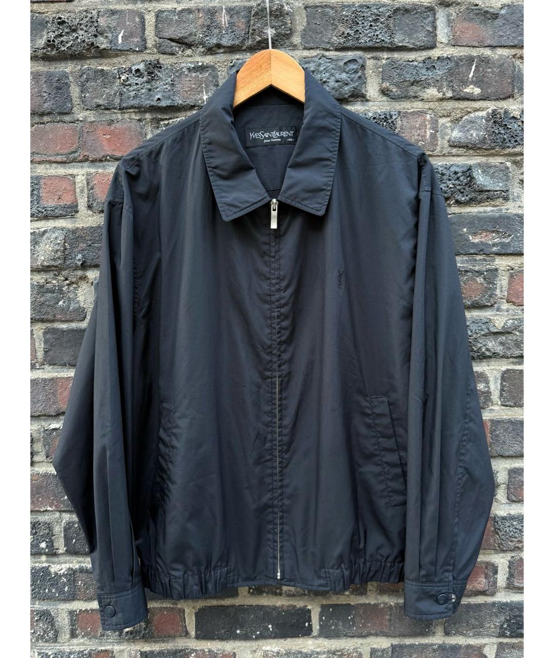 SAINT LAURENT Черная хлопковая куртка, фото 2
