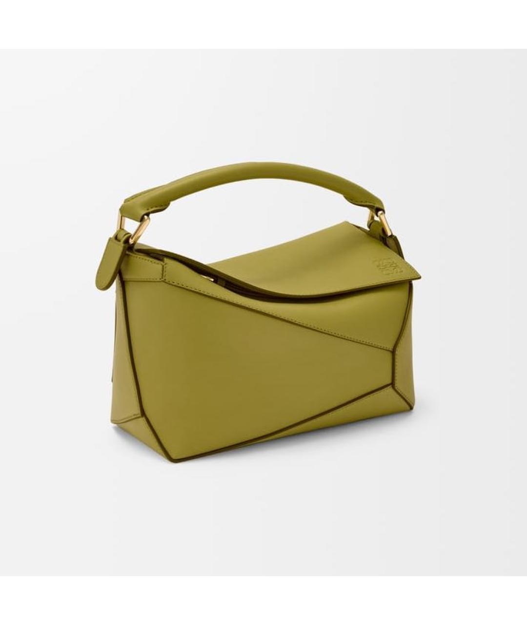 LOEWE Зеленая кожаная сумка через плечо, фото 4