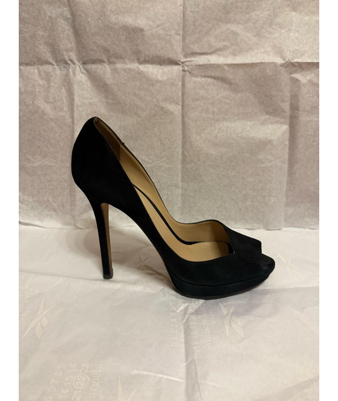 EMPORIO ARMANI Черные замшевые туфли, фото 7
