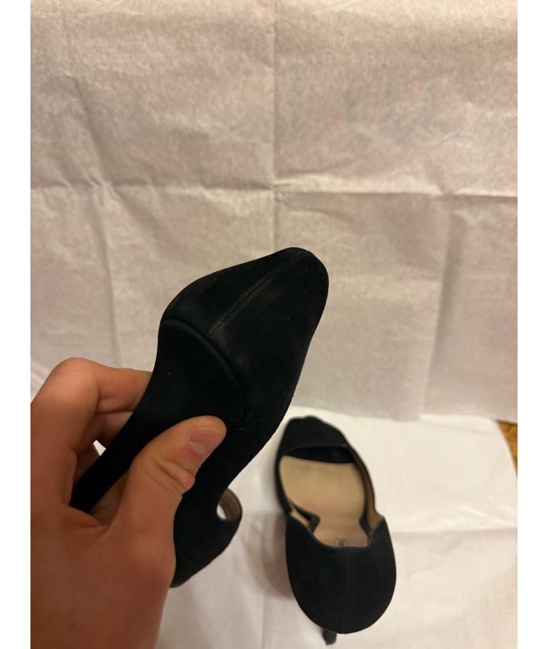 EMPORIO ARMANI Черные замшевые туфли, фото 6
