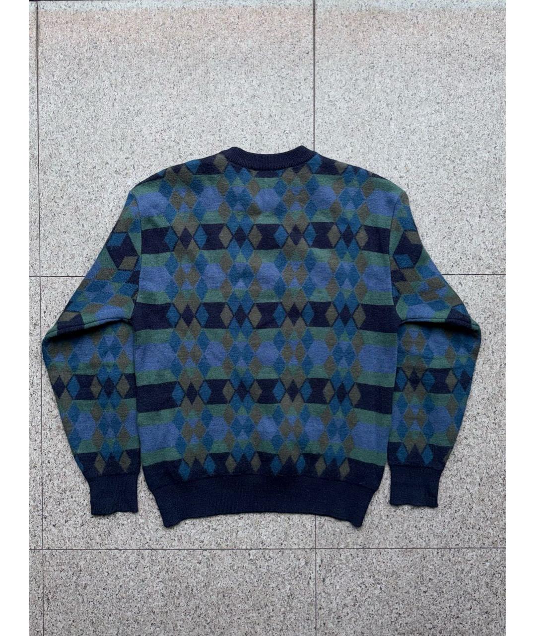 SAINT LAURENT Синий шерстяной джемпер / свитер, фото 2