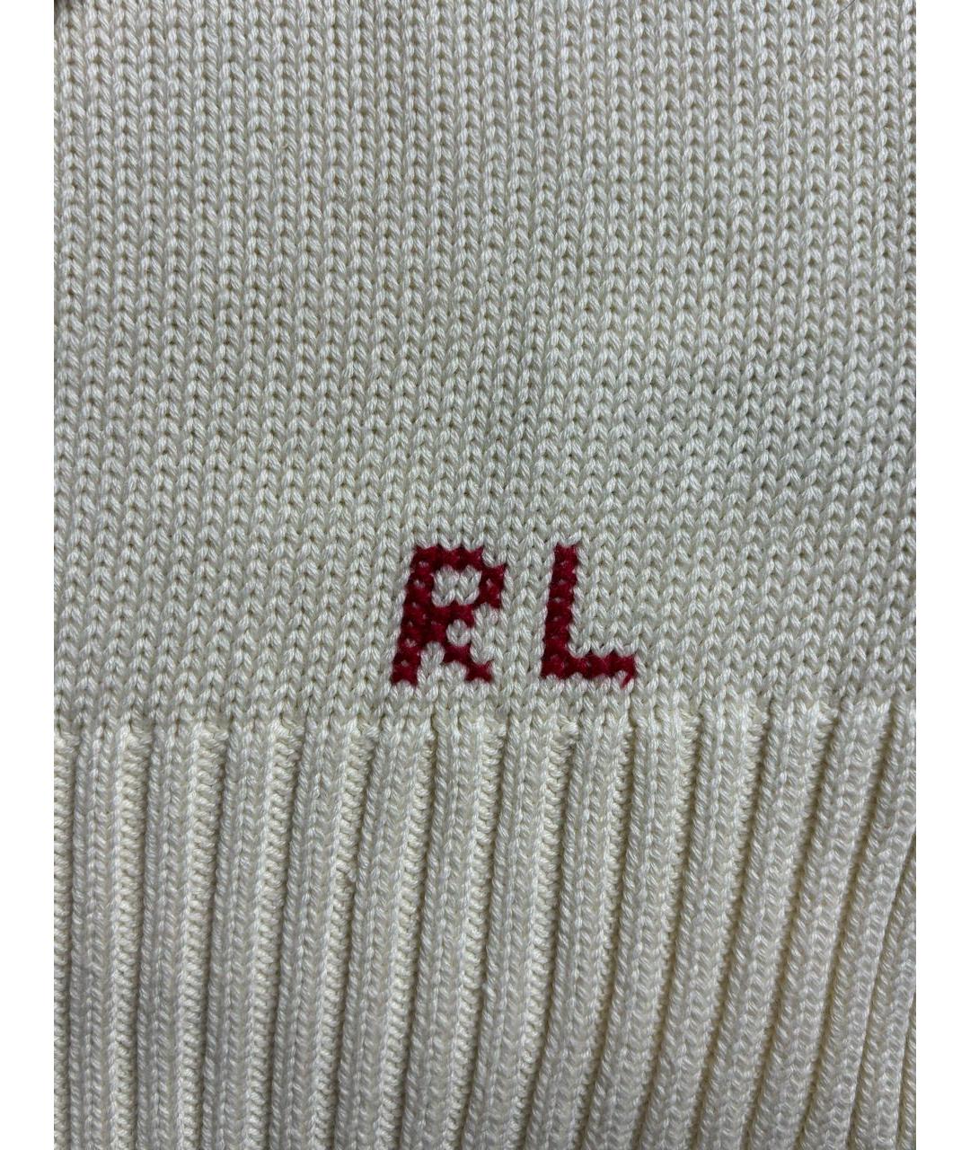 POLO RALPH LAUREN Бежевый хлопковый джемпер / свитер, фото 8