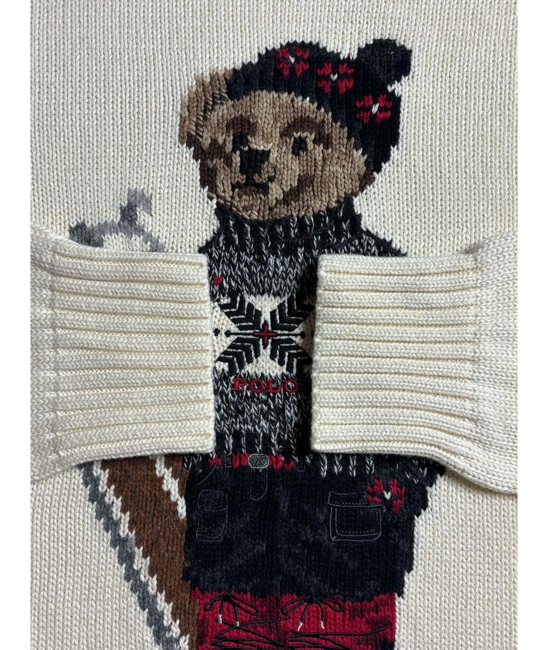 POLO RALPH LAUREN Бежевый хлопковый джемпер / свитер, фото 6