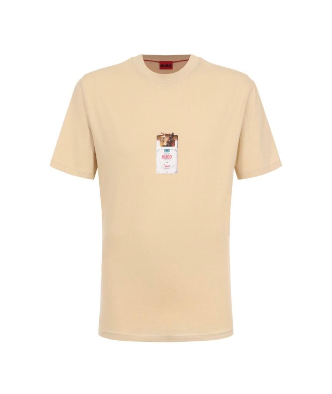 HUGO BOSS Черная хлопковая футболка, фото 2