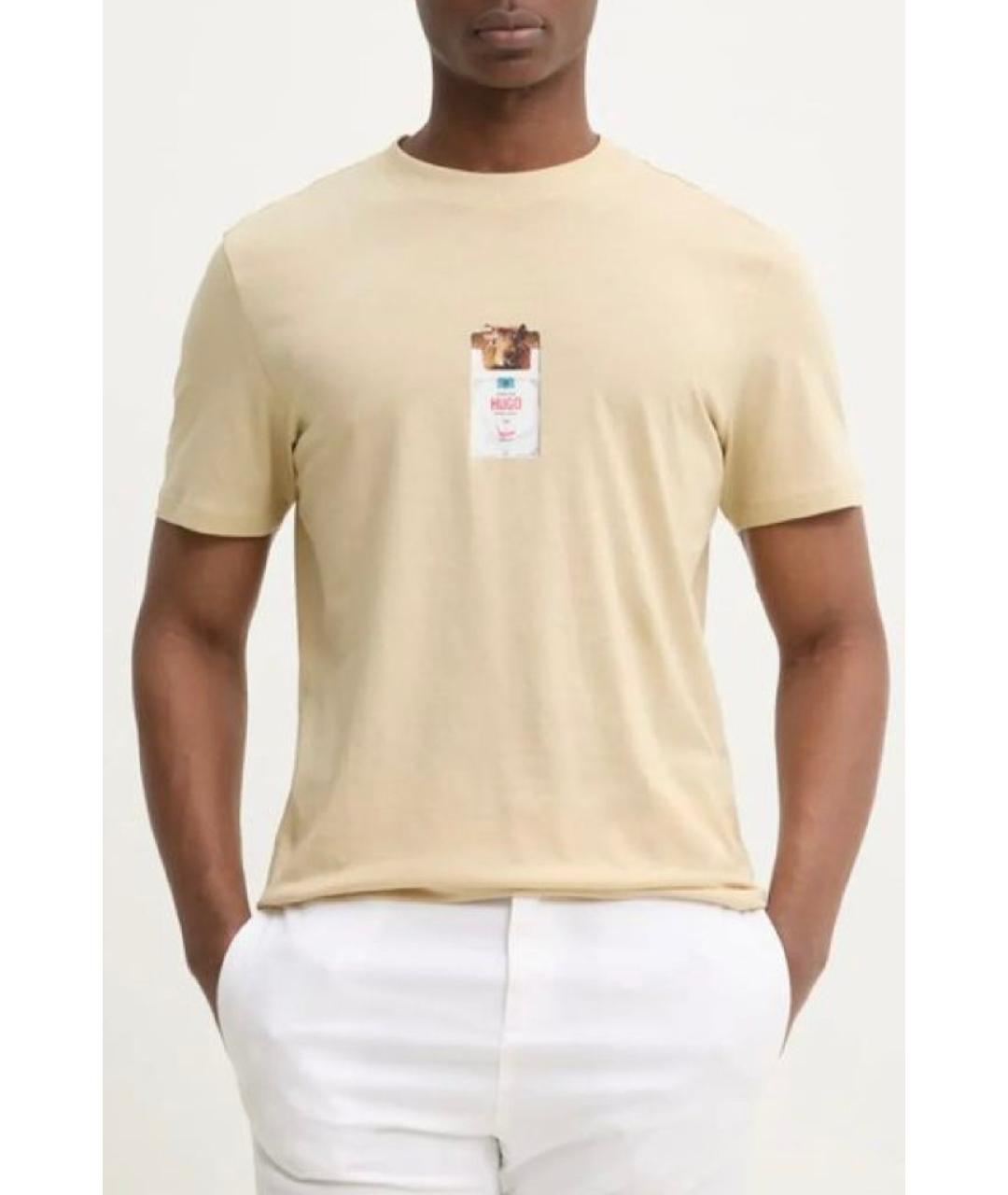 HUGO BOSS Черная хлопковая футболка, фото 4