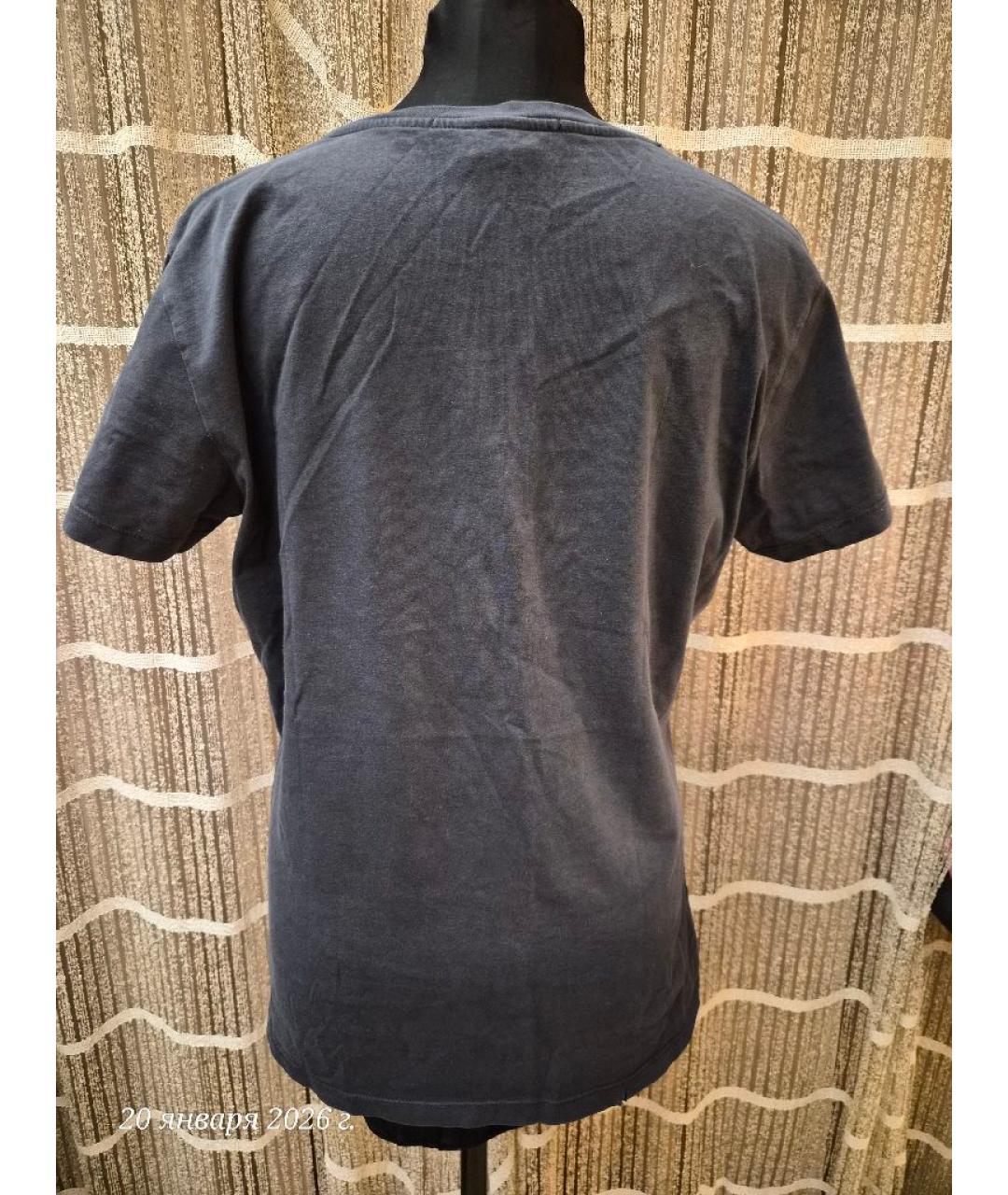 PINKO Черная хлопковая футболка, фото 2