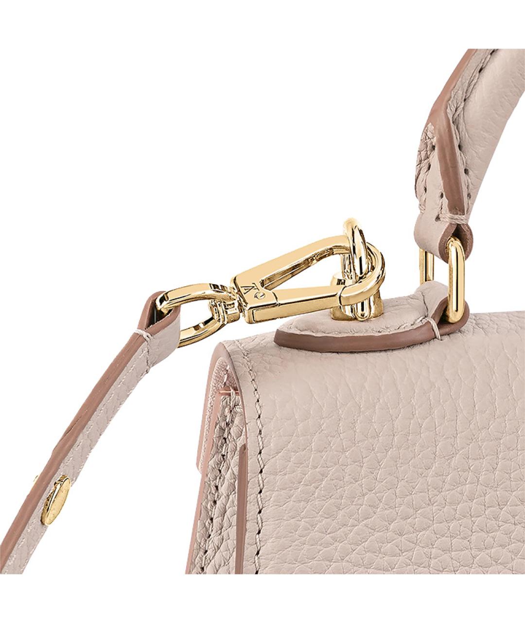 LOUIS VUITTON Розовая кожаная сумка с короткими ручками, фото 6