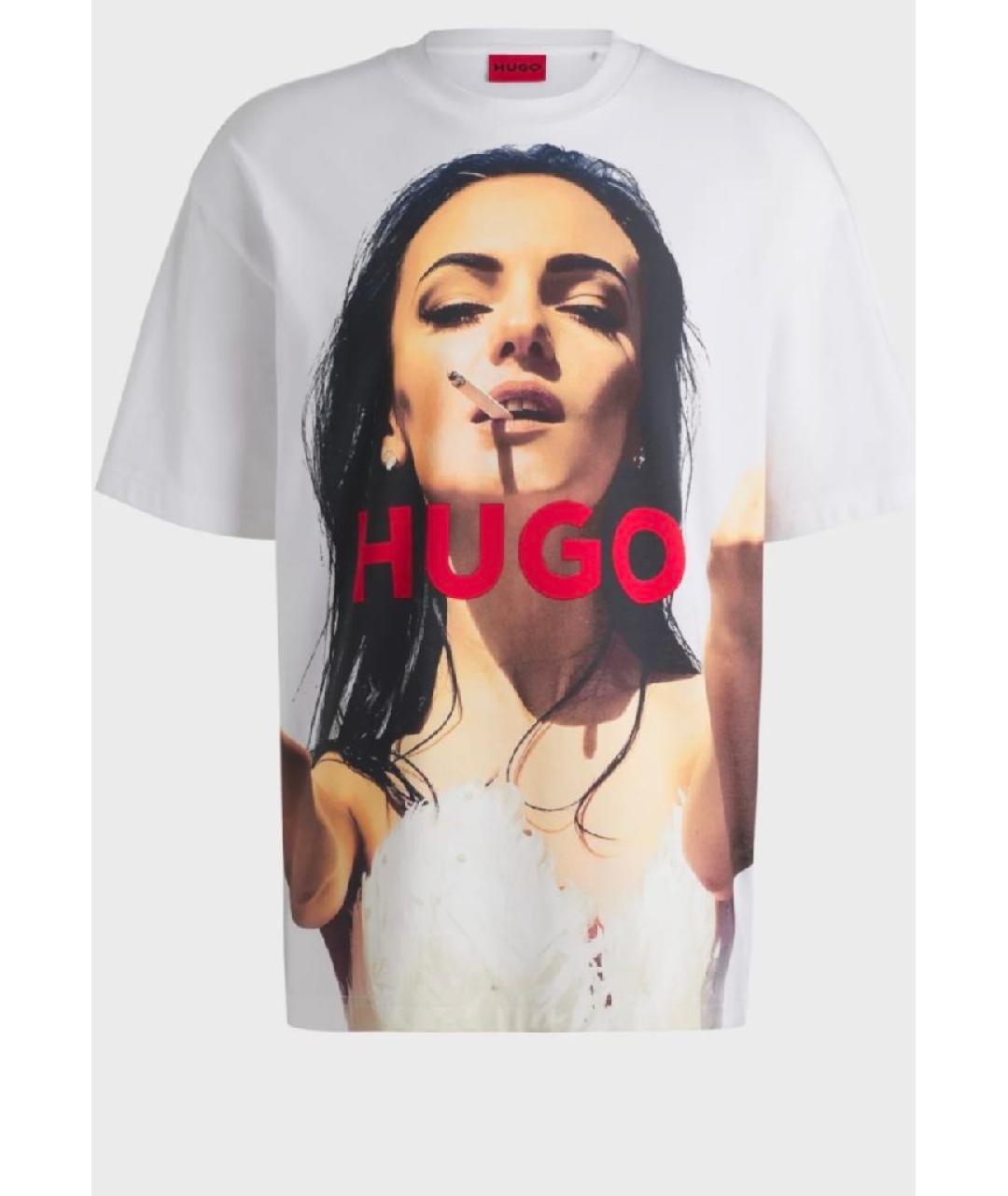 HUGO Мульти хлопковая футболка, фото 2