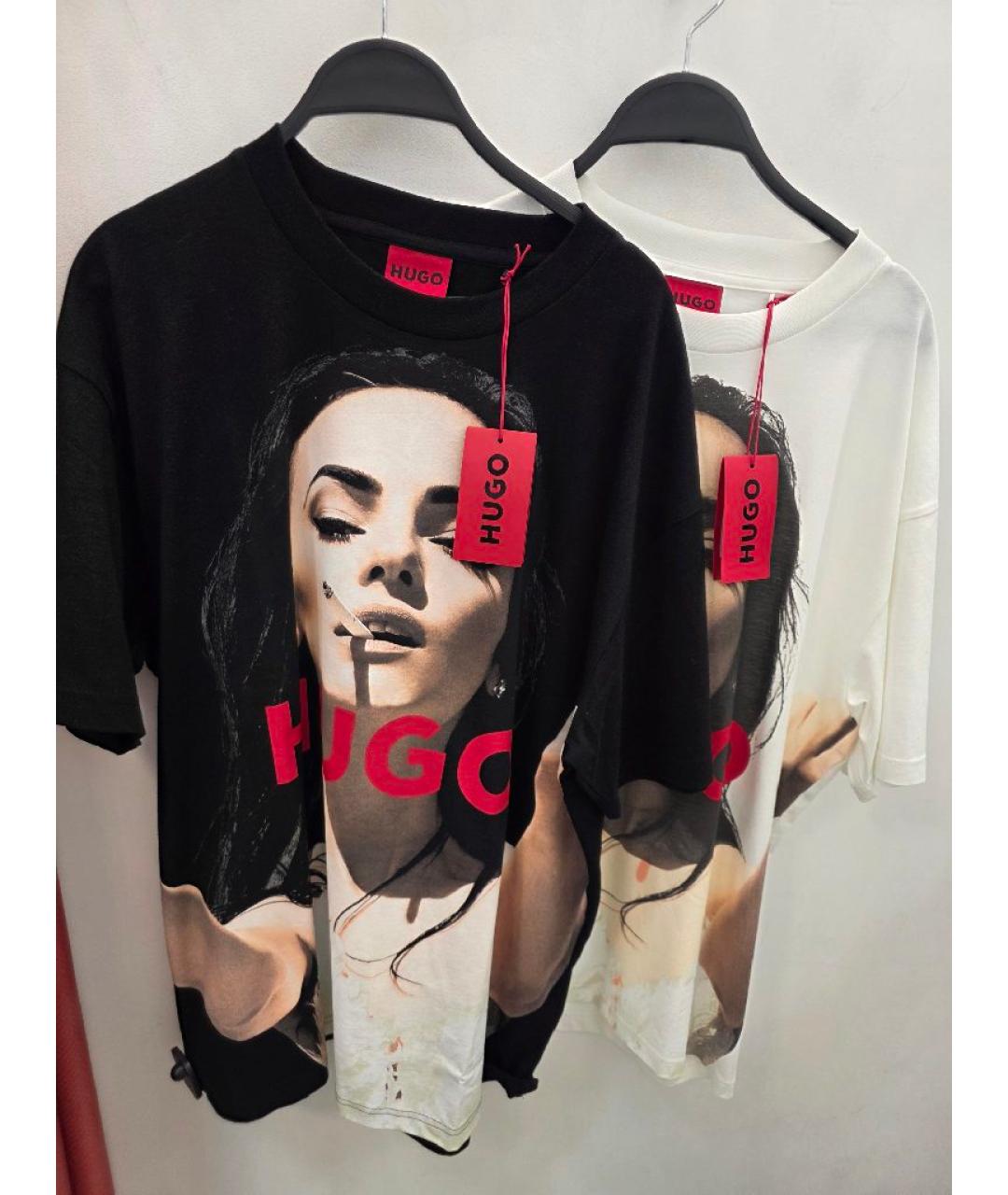 HUGO Мульти хлопковая футболка, фото 5