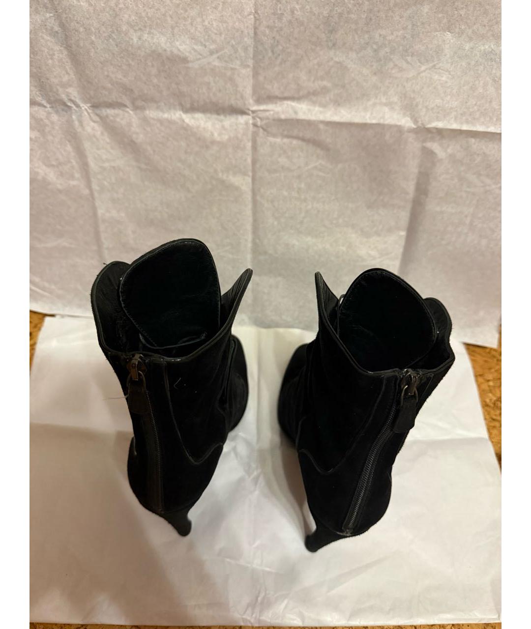BOTTEGA VENETA Черные замшевые ботильоны, фото 4