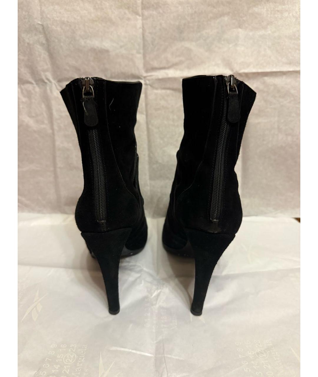 BOTTEGA VENETA Черные замшевые ботильоны, фото 3