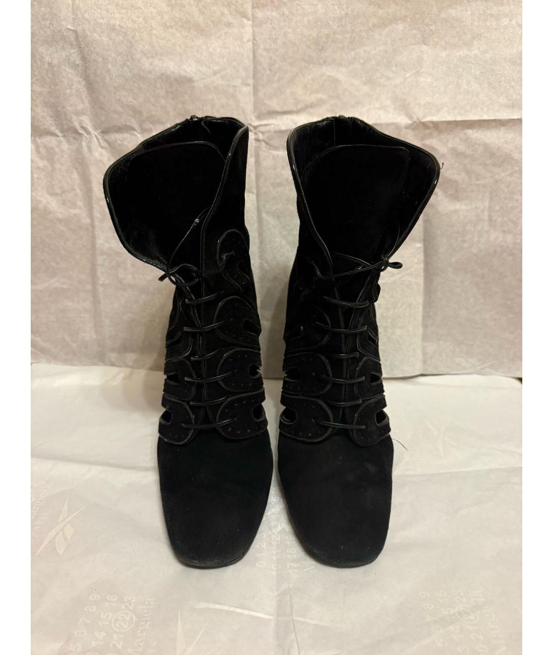 BOTTEGA VENETA Черные замшевые ботильоны, фото 2