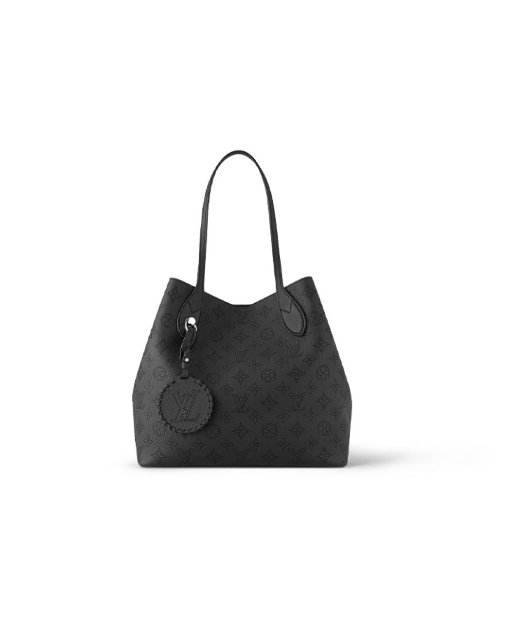 LOUIS VUITTON Черная кожаная сумка тоут, фото 1