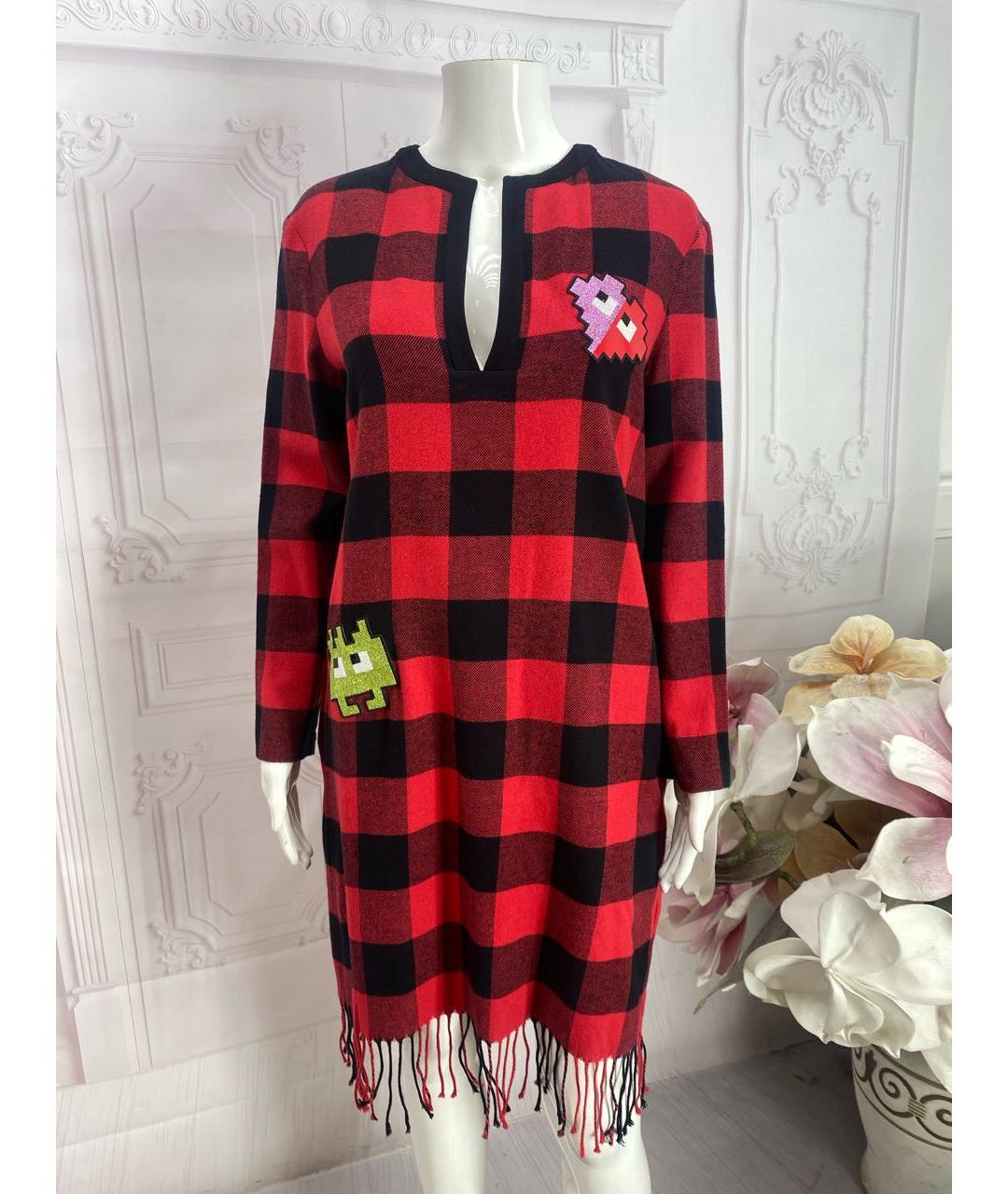 ICEBERG Красное хлопковое повседневное платье, фото 5