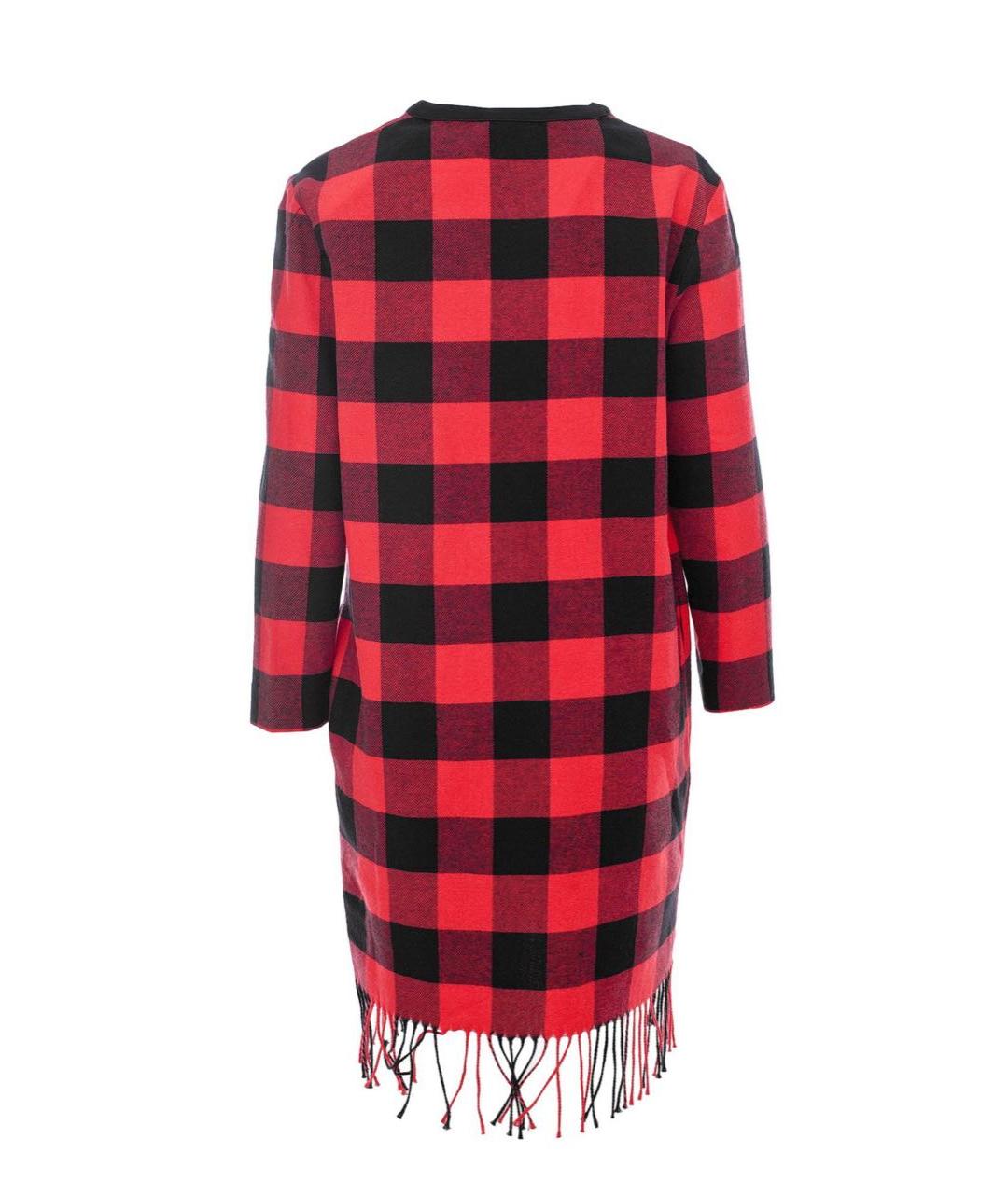 ICEBERG Красное хлопковое повседневное платье, фото 2