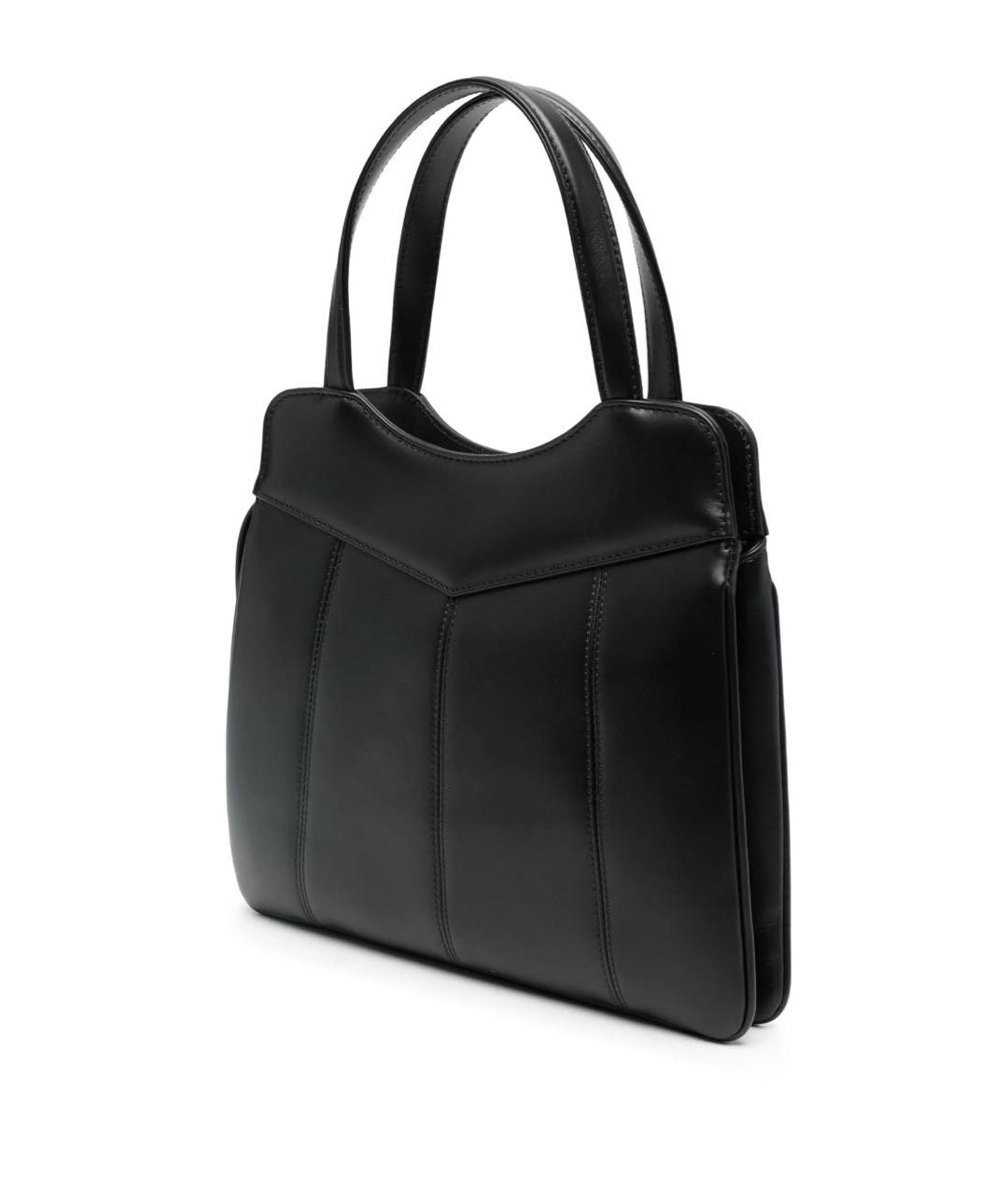 GUCCI Черная кожаная сумка тоут, фото 5