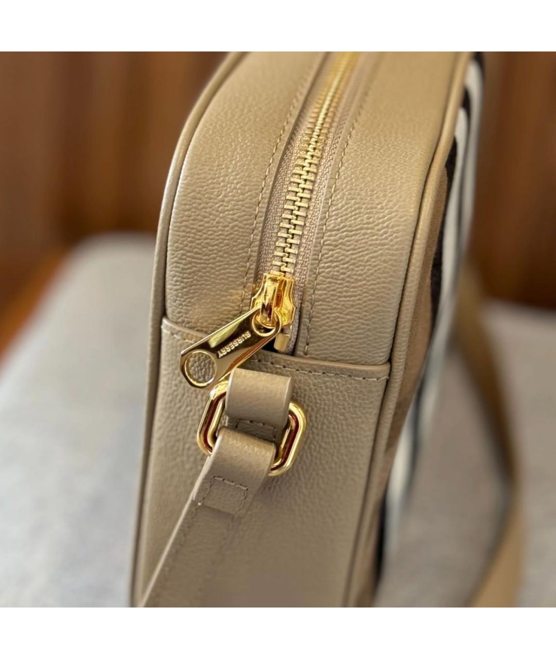 BURBERRY Бежевая сумка через плечо, фото 7
