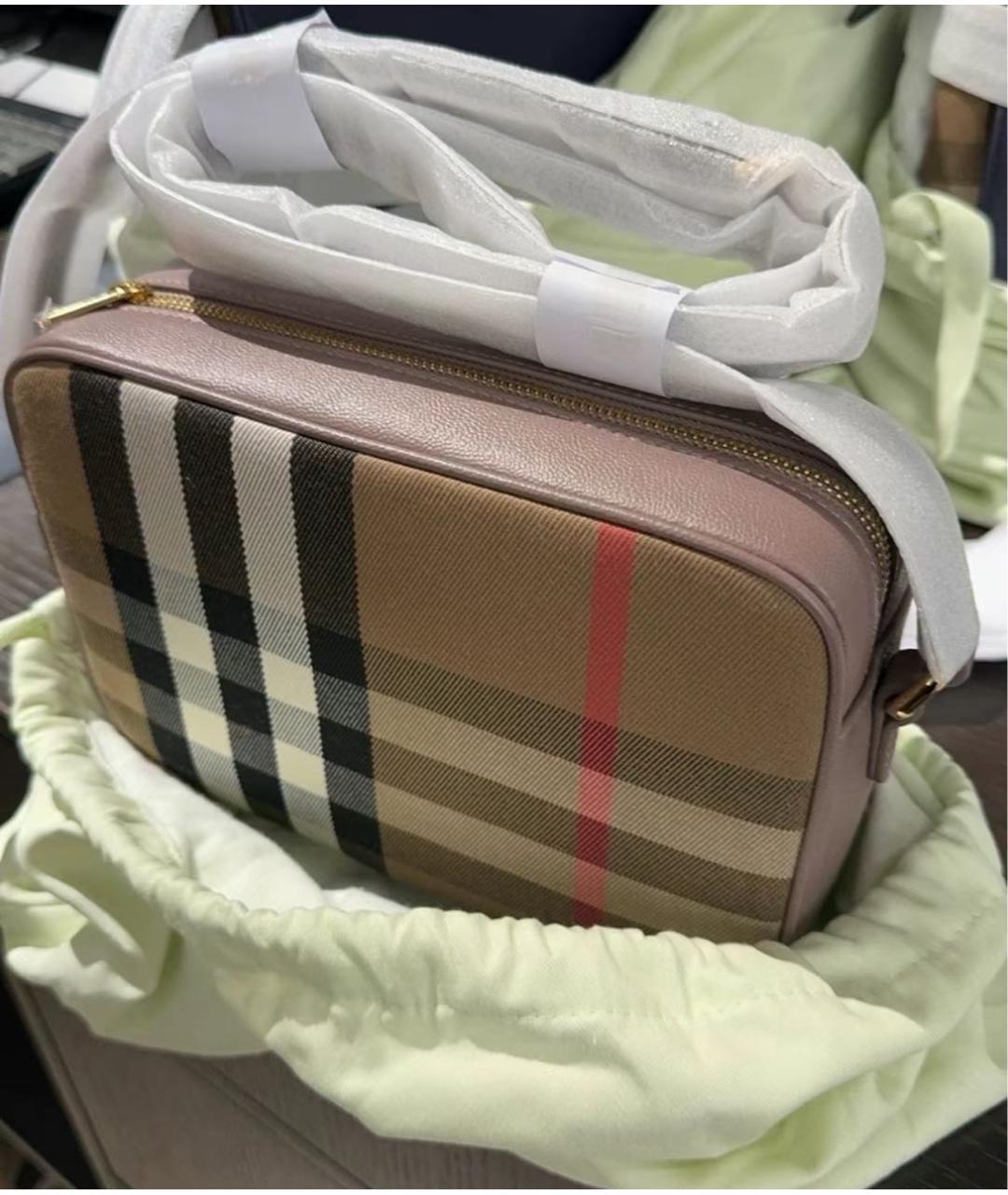 BURBERRY Бежевая сумка через плечо, фото 4