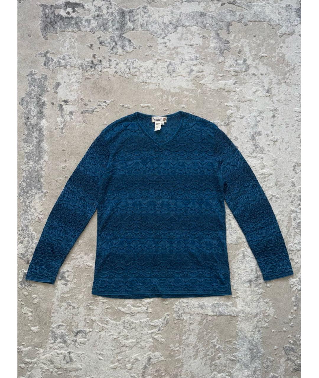 MISSONI Синий джемпер / свитер, фото 9